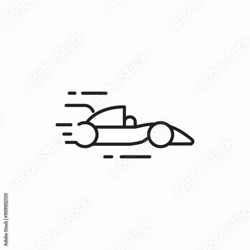 race car icon sign vector