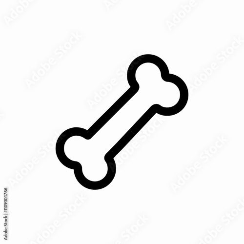 dog bone icon sign vector