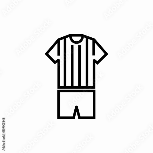 referee jersey icon sign vector