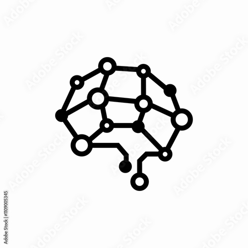 neural network icon sign vector