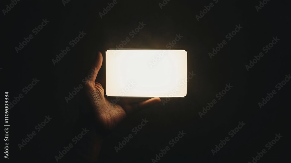 a person holding a white light in their hand against a black background a person holding a white light in their hand against a black background