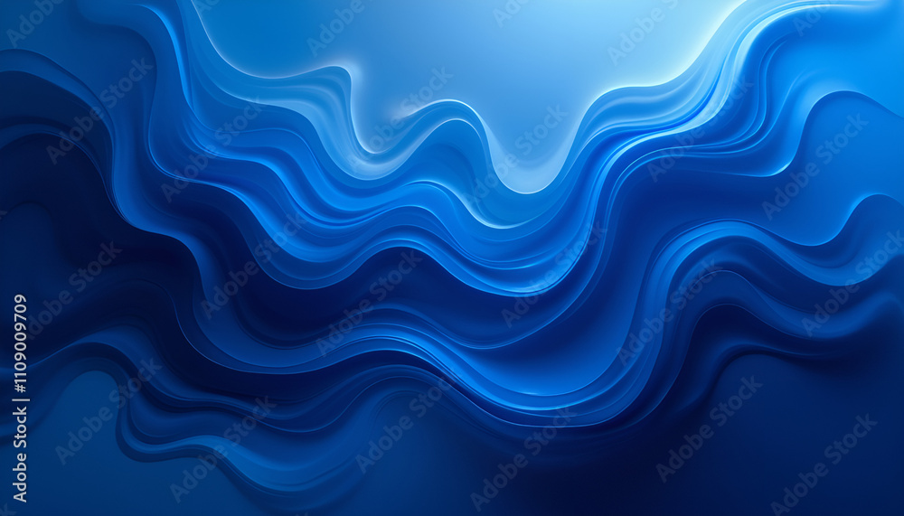Fototapeta premium Blue wavy abstract background for Blue Monday concept 