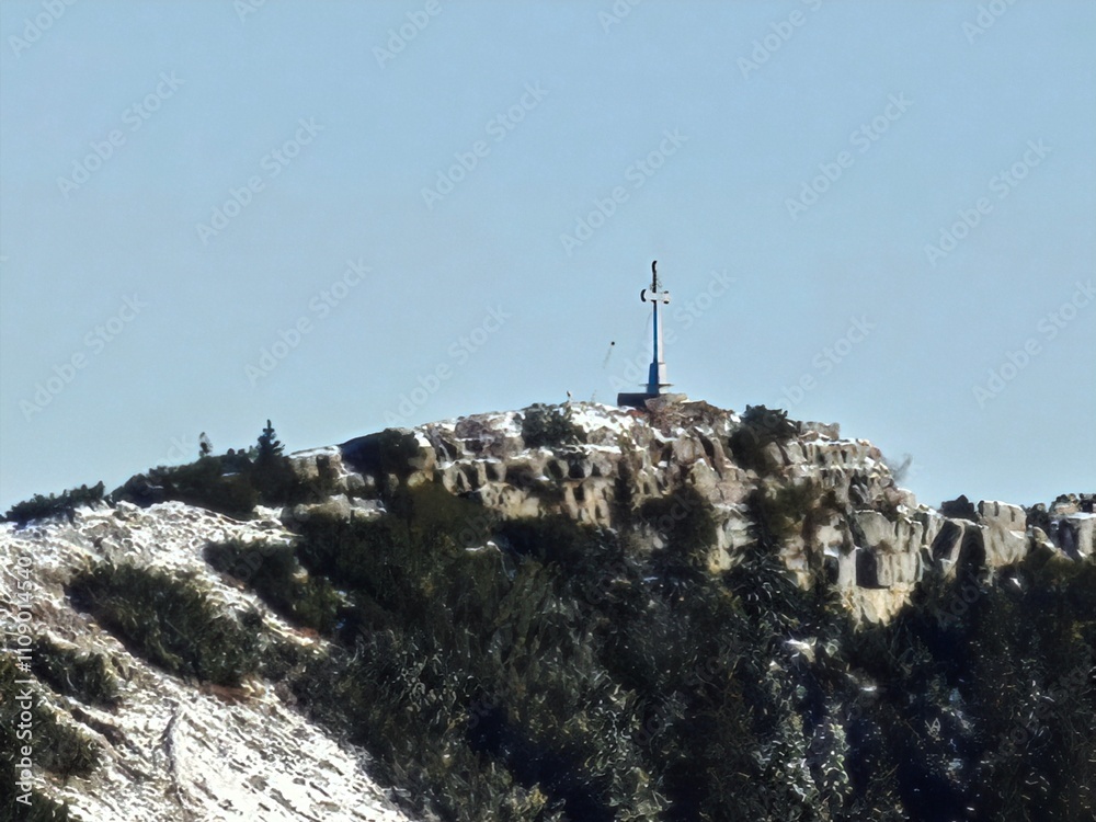 Fototapeta premium top of the mountain