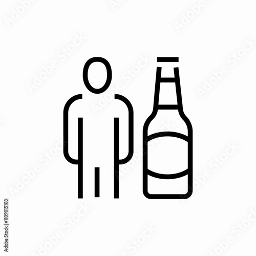 beer drink icon sign vector