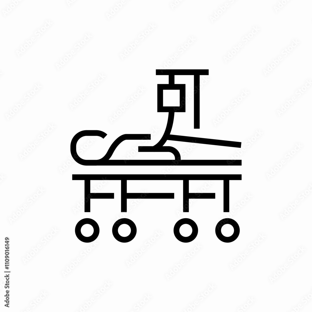 hospital bed icon sign vector hospital bed icon sign vector