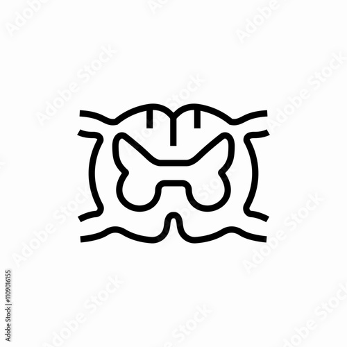 hip joint icon sign vector