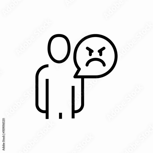 pessimistic people icon sign vector