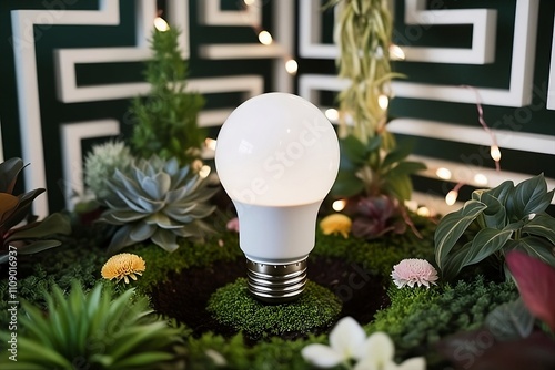 Illuminated Growth - Nurturing Ideas in Bloom photo