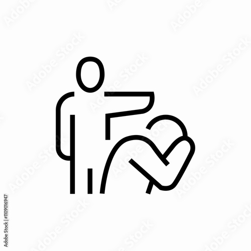 violent fight icon sign vector