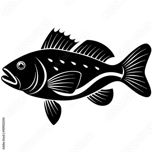 black and white fish