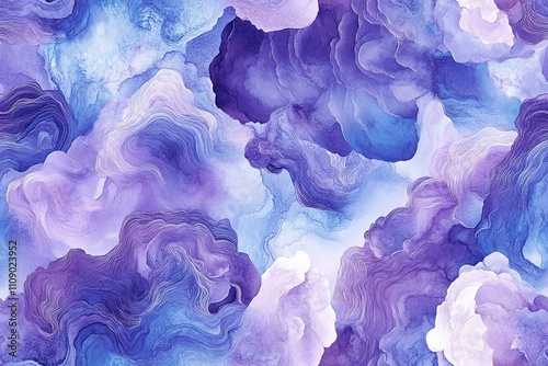 Seamless alcohol ink swirl fluid design for surface print. High quality illustration. Modern abstract fluid art. Contemporary splash of wet dye or ink pigment. Messy wet artistic repeat pattern design