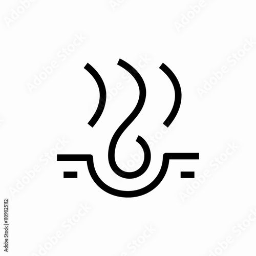hair root icon sign vector