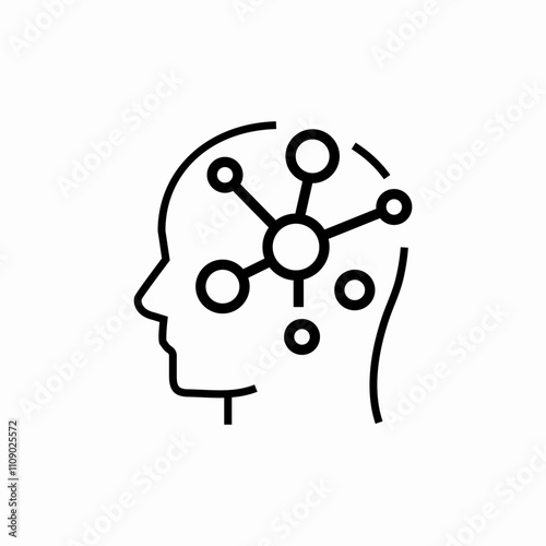 mind map icon sign vector