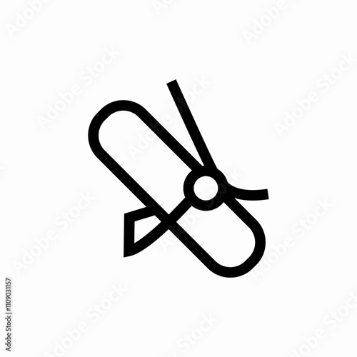 hair curler icon sign vector