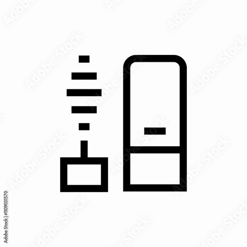 make up mascara icon sign vector