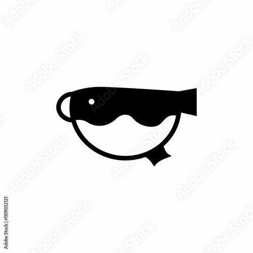 puffer fish icon sign vector