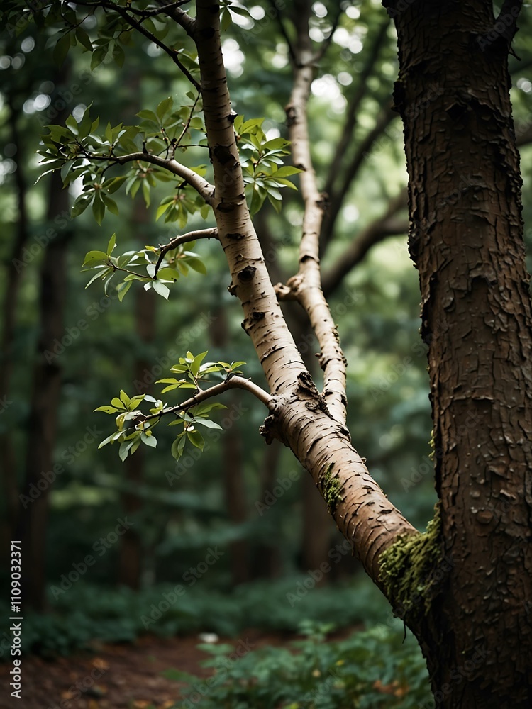 Fototapeta premium Tree branch in a natural setting.