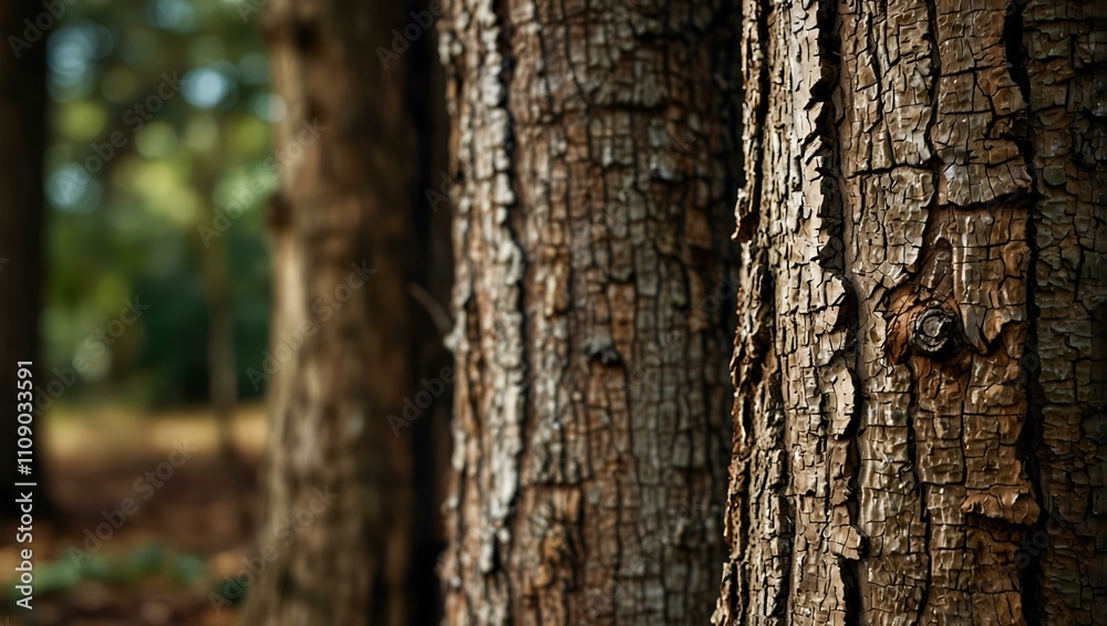 Obraz premium Tree trunk close-up.