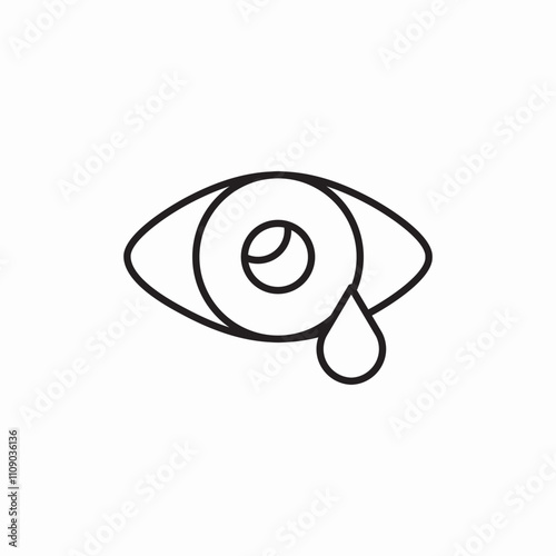 eye drop icon sign vector