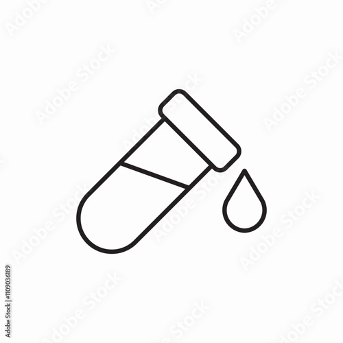 flask drop icon sign vector