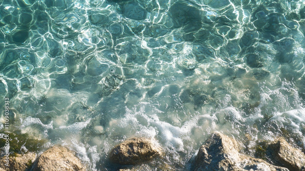 Obraz premium Crystal Clear Clean Water for Background Usage