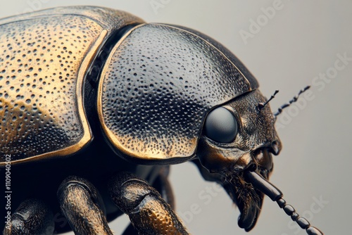 Detailed Close-up of a Bronze Beetle photo