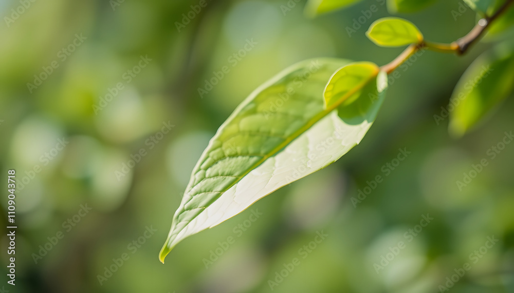 Obraz premium Abstract blur focus mint green Bokeh leaf spring nature light eco Blue foliage background concept cool summer texture, bio spring calm day, organic health in turquoise wallpaper, blurred park leaf i