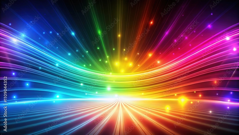 Obraz premium Abstract colorful background with glowing lines , vibrant, neon, technology, futuristic, digital, design, creativity