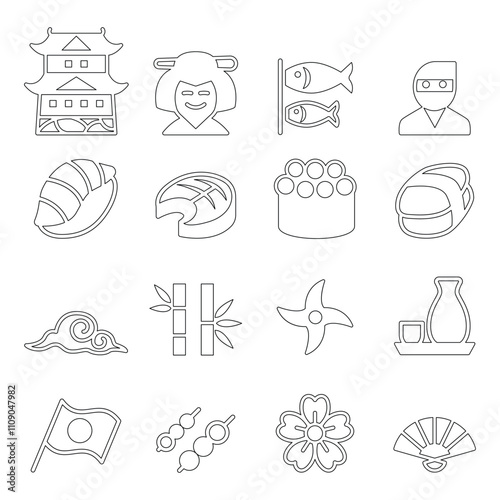 Basic Japanese icon set