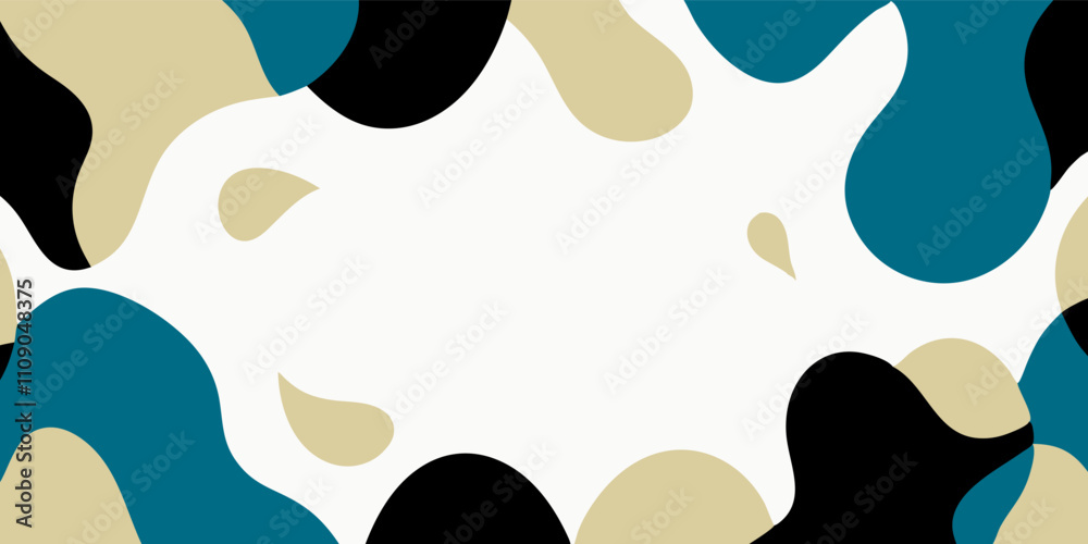 Fototapeta premium Smooth, curved shapes in various colors create an abstract background, forming a dynamic and visually appealing composition with a modern and artistic feel, suitable for various design projects