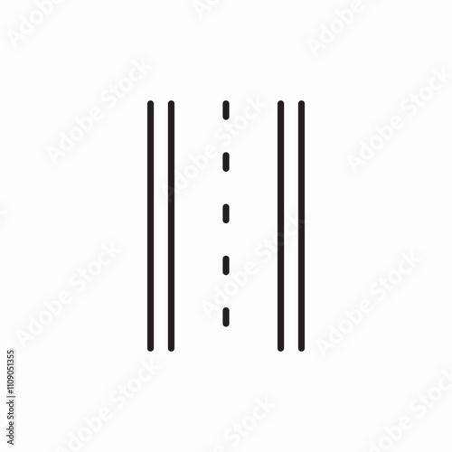 road highway icon sign vector