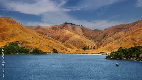 Sailing down the Tory Channel/Kura Te Au on our way to Picton from Wellington. Beautiful New Zealand, South Island Landscapes photo