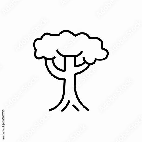 conifer tree icon sign vector