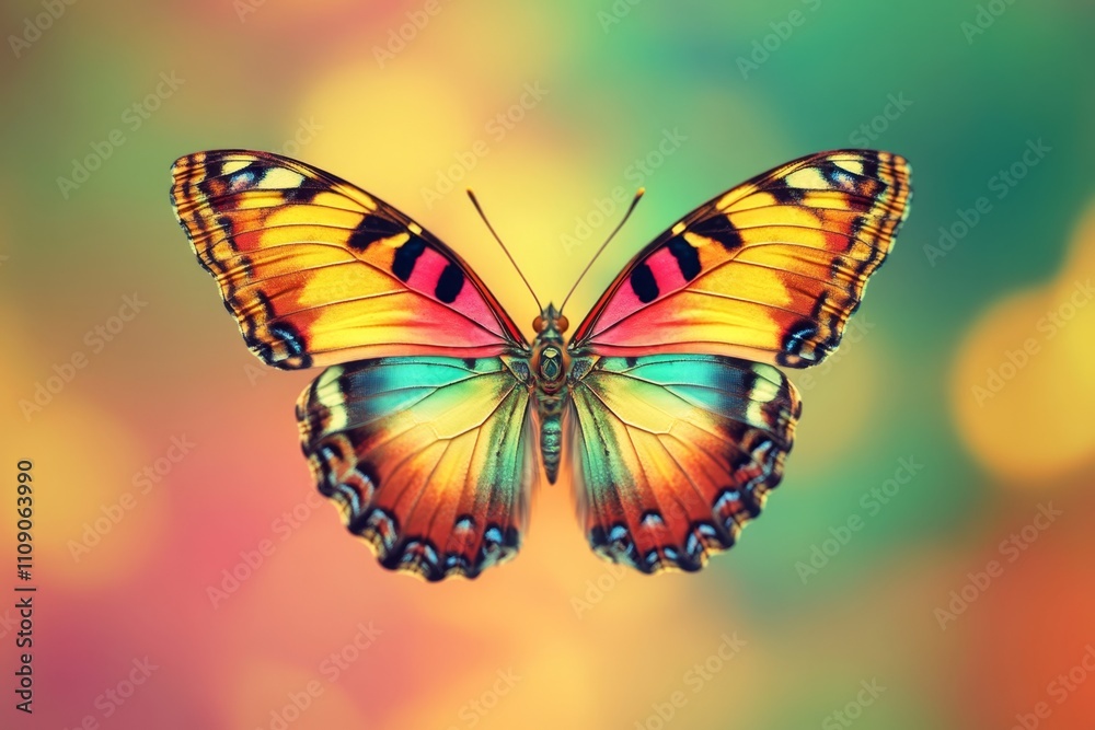 Stunning Colorful Butterfly in Flight Stunning Colorful Butterfly in Flight