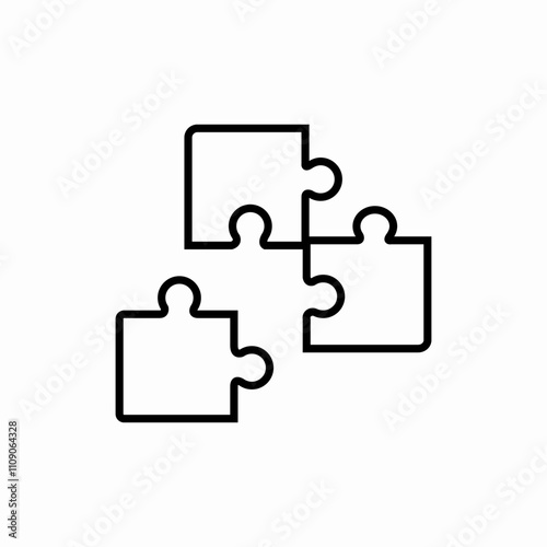 puzzle game icon sign vector