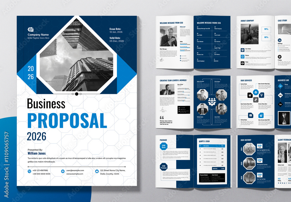 Creative Business Proposal Layout Stock Template | Adobe Stock