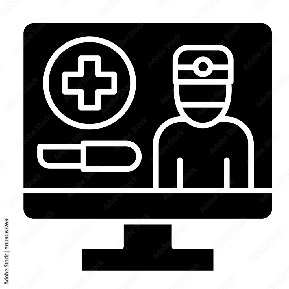 Obraz premium Telesurgery Icon