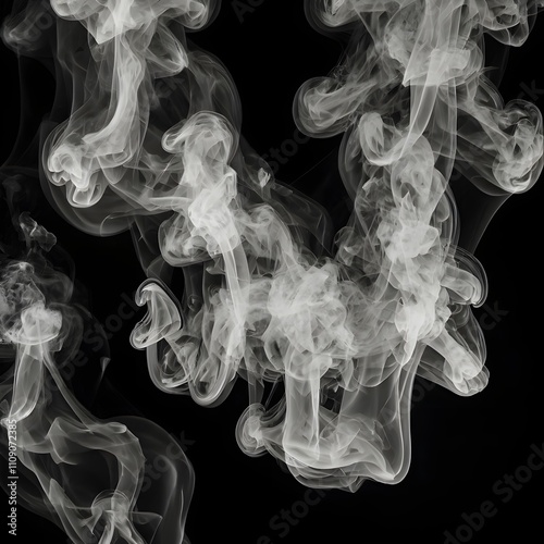 White smoke shoot with copy spec for text on the white background