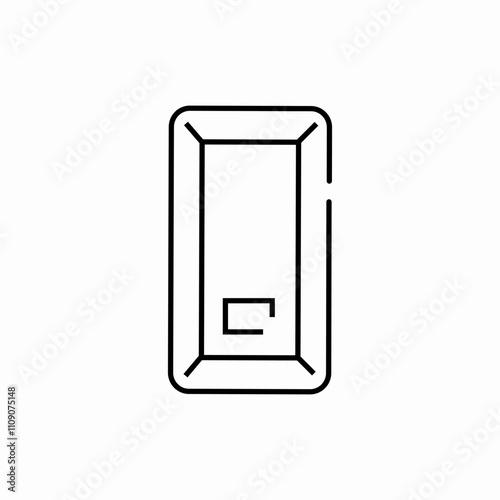 electric switch icon sign vector