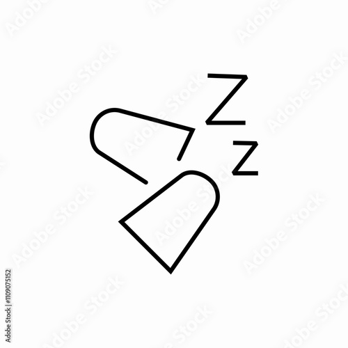 ear plugs icon sign vector