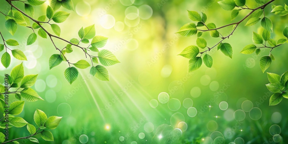 Abstract nature green background of spring Eye Level, spring, abstract, nature, green, background, leaves, trees, foliage