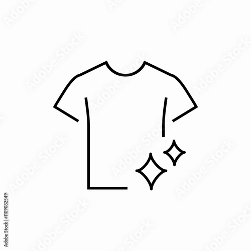 clean shirt icon sign vector