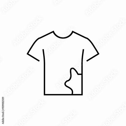 dirty shirt icon sign vector