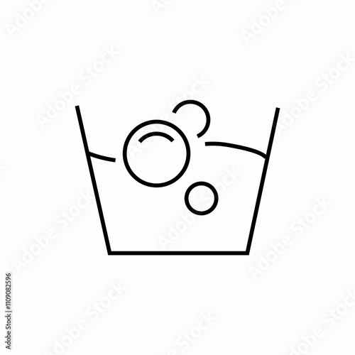 foam wash icon sign vector