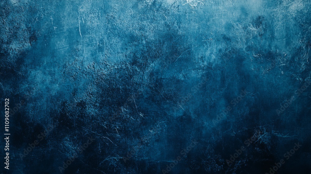 Fototapeta premium Abstract Blue Grunge Texture Background - Design Element