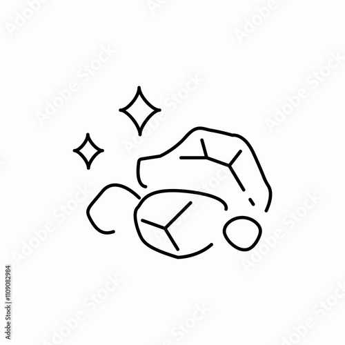 rock clip art icon sign vector