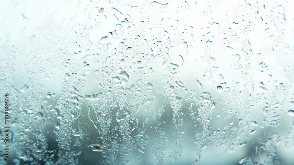 Obraz premium water drops on glass