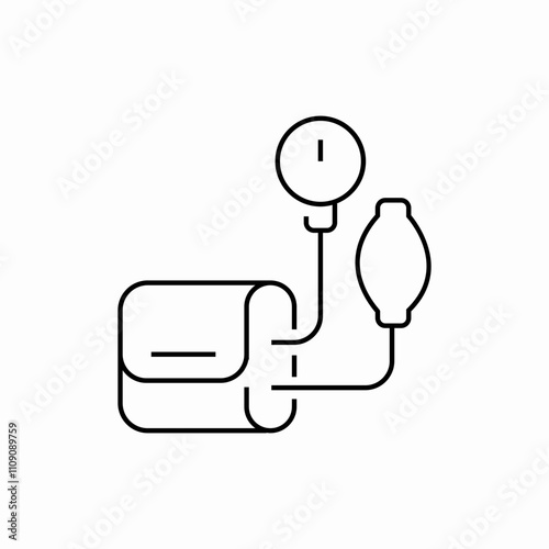 arterial pressure icon sign vector