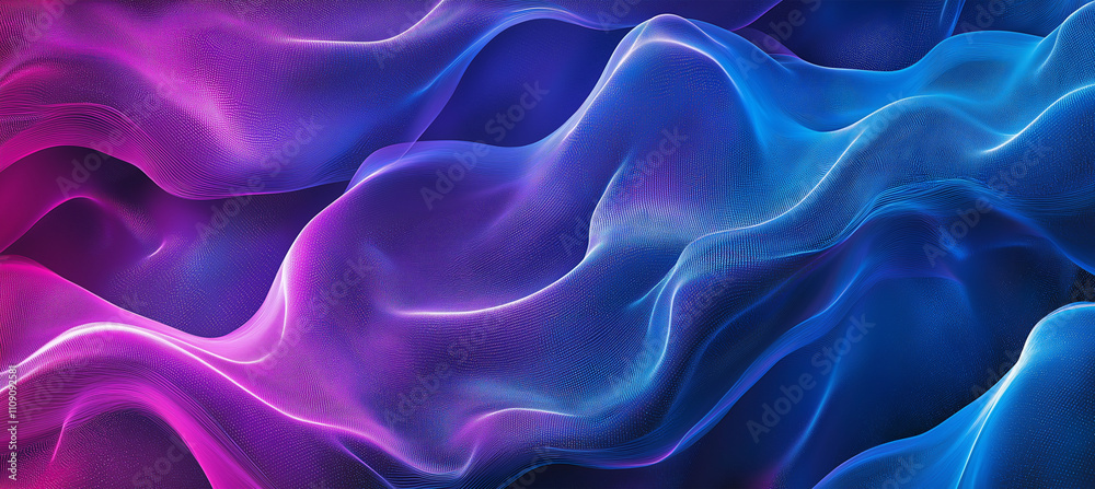 Obraz premium Futuristic Digital Wave Texture