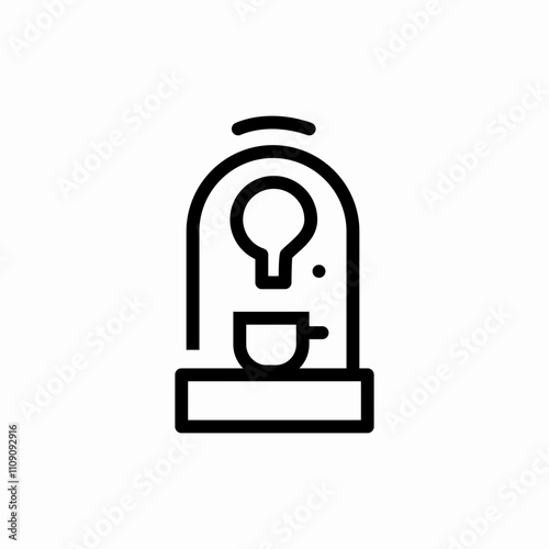 capsule coffee machine icon sign vector